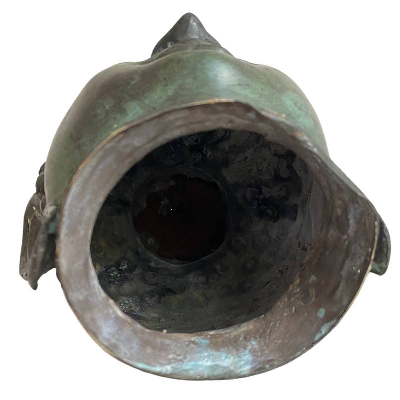 boeddhahoofd van zuidoost-aziatisch brons