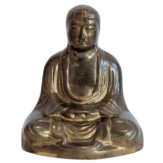 Japanse bronzen Boeddha in dhyana mudra, brons, Japan