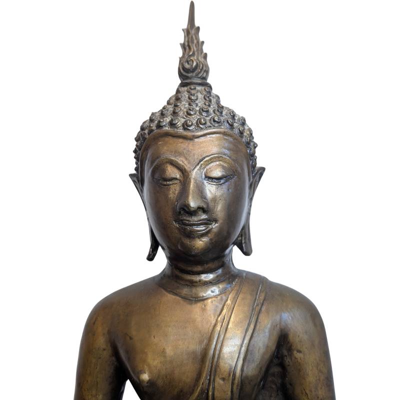 Buddha in Bhumisparsha Mudra aus Bronze – 19. Jahrhundert – Los 120
