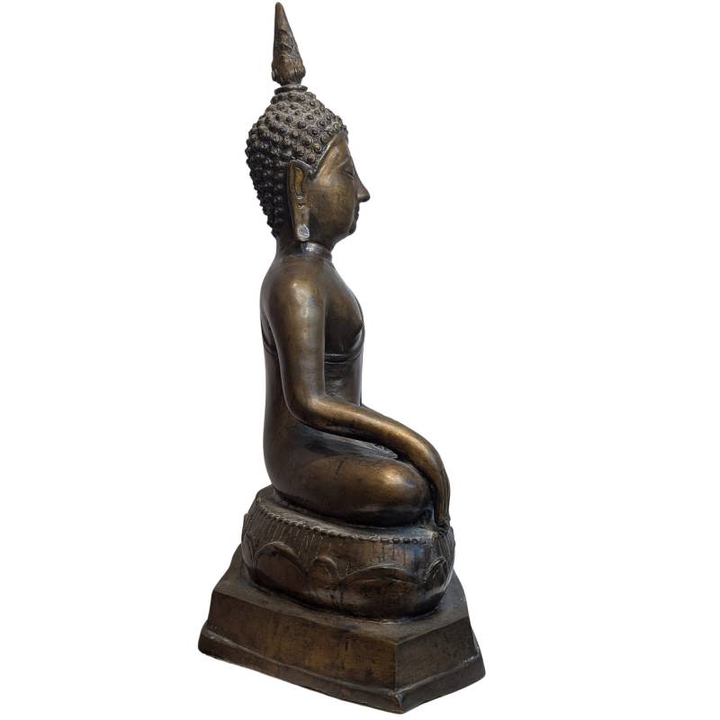Buddha in Bhumisparsha Mudra aus Bronze – 19. Jahrhundert – Los 120