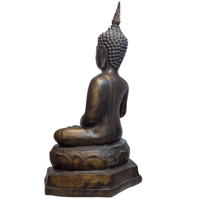 Buddha in Bhumisparsha Mudra aus Bronze – 19. Jahrhundert – Los 120