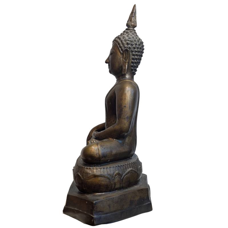 Buddha in Bhumisparsha Mudra aus Bronze – 19. Jahrhundert – Los 120
