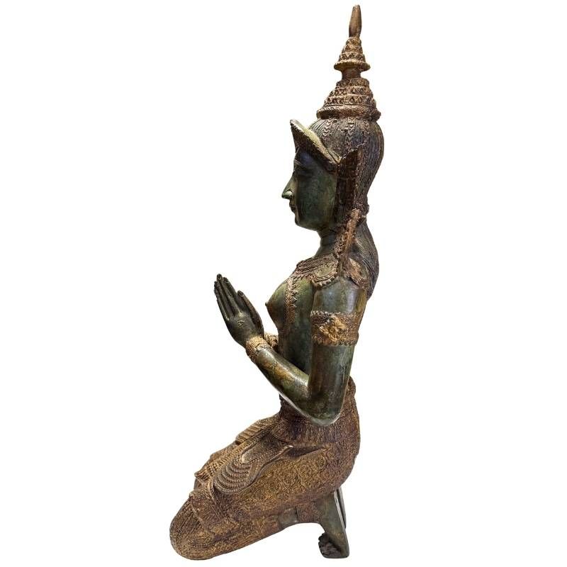 thai-guardian-statues-bronze-antique-patina
