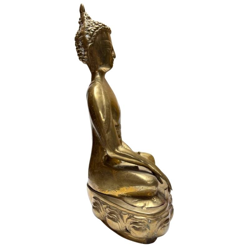 Religieus Tibetaans bronzen Boeddhabeeld bedoeld voor altaar of tempelgebruik