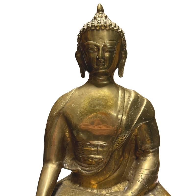 Bronzen Boeddhabeeld uit Tibet vervaardigd voor religieuze context