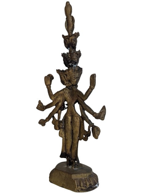 Antiek bronzen Avalokiteshvara beeld uit Tibet