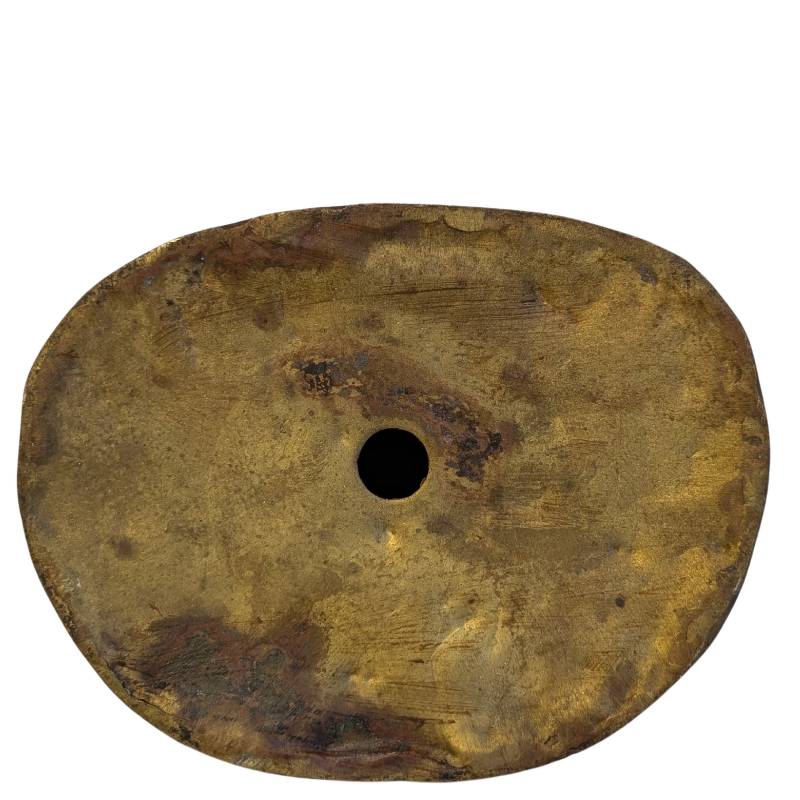 Antiek Aziatisch Boeddhabeeld van brons in abhaya mudra