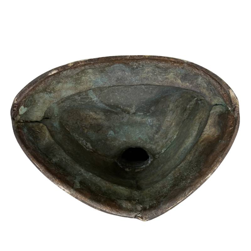 Antieke bronzen Vajrasattva met consecratie-opening bovenop