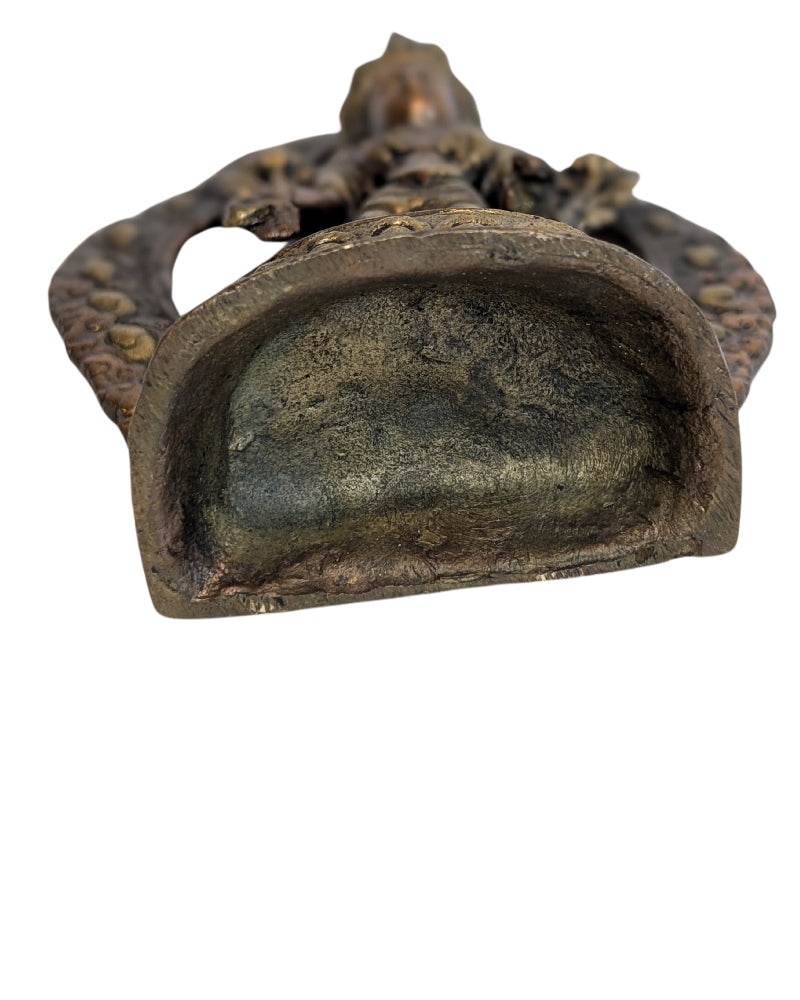 Antiek staand Tara beeld van vuurverguld brons