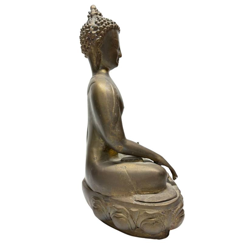 Antiek bronzen Boeddhabeeld Tibet Ladakh