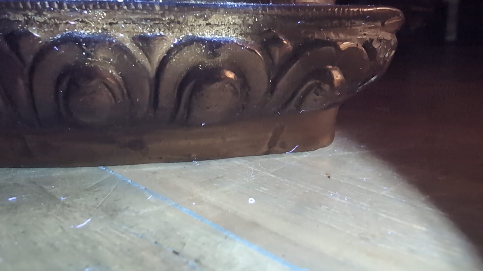 Antiek vuurverguld boeddhabeeld uit de West Himalaya