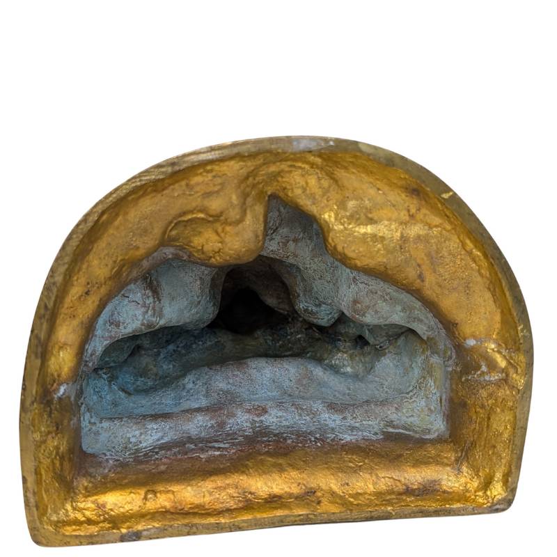 Antieke bronzen Ganesha gebruikt als interieurbeeld