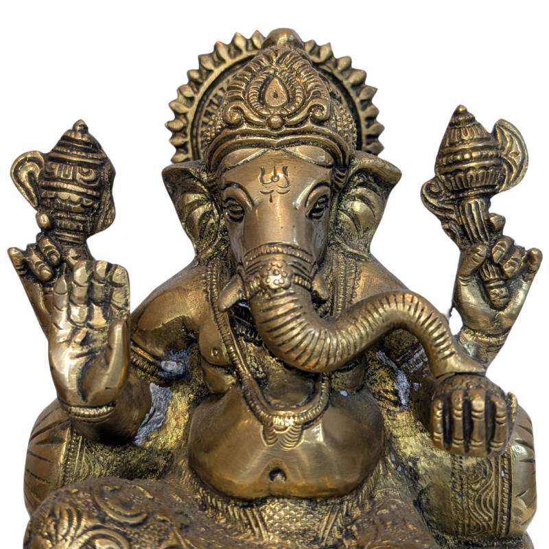Antieke bronzen Ganesha geschikt als verzamelobject