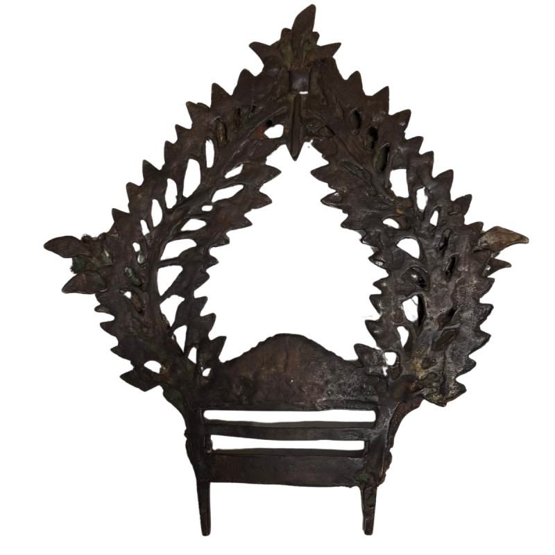 Antieke vuurvergulde boeddha uit de Himalaya Newar Tibet traditie