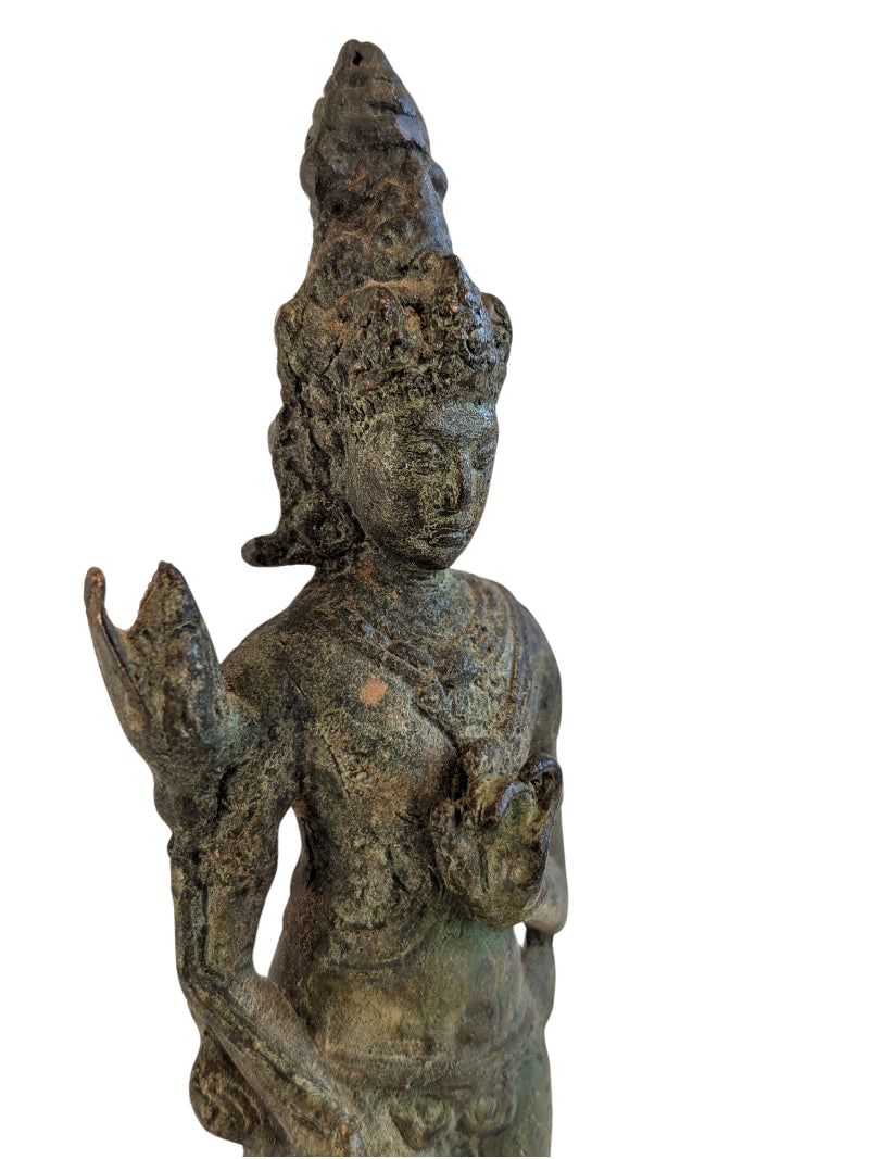 Standing Avalokiteshvara bronze statue