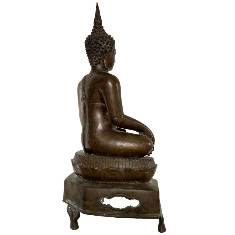 Boeddha beeld brons Thailand meditatie houding