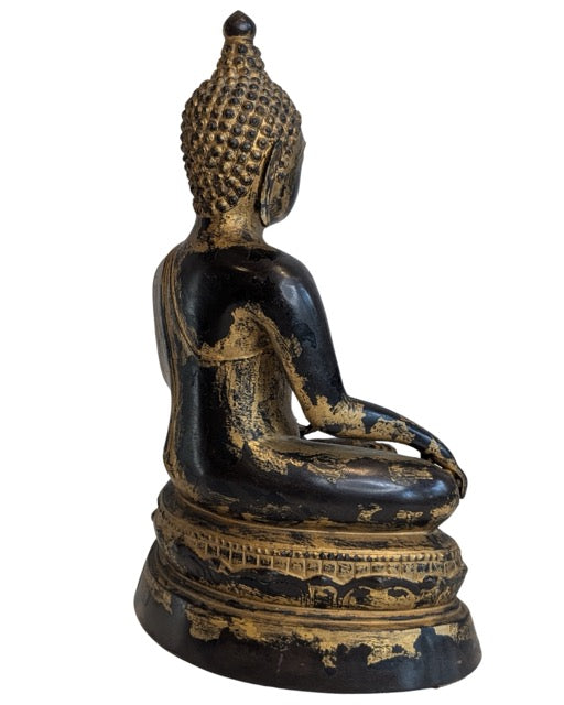 Boeddha beeld van brons met vergulding uit Myanmar
