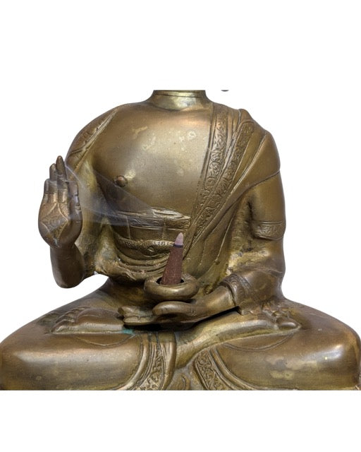 Boeddha beeld uit Tibet van vuurverguld brons