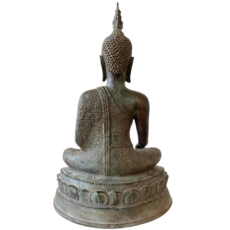 Boeddhabeeld in Ayutthaya stijl van brons