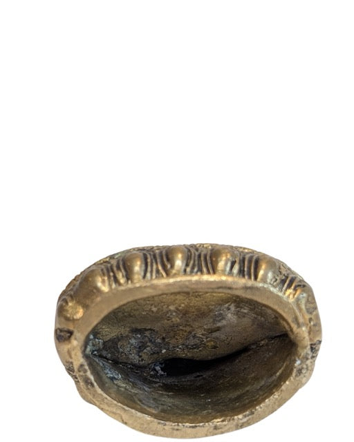 Bronzen Boeddhabeeld met natuurlijke patina