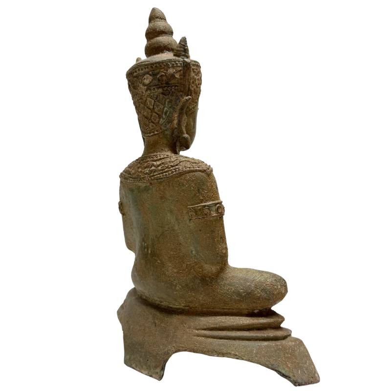 boeddhabeeld brons rustige uitstraling klassieke vorm meditatie