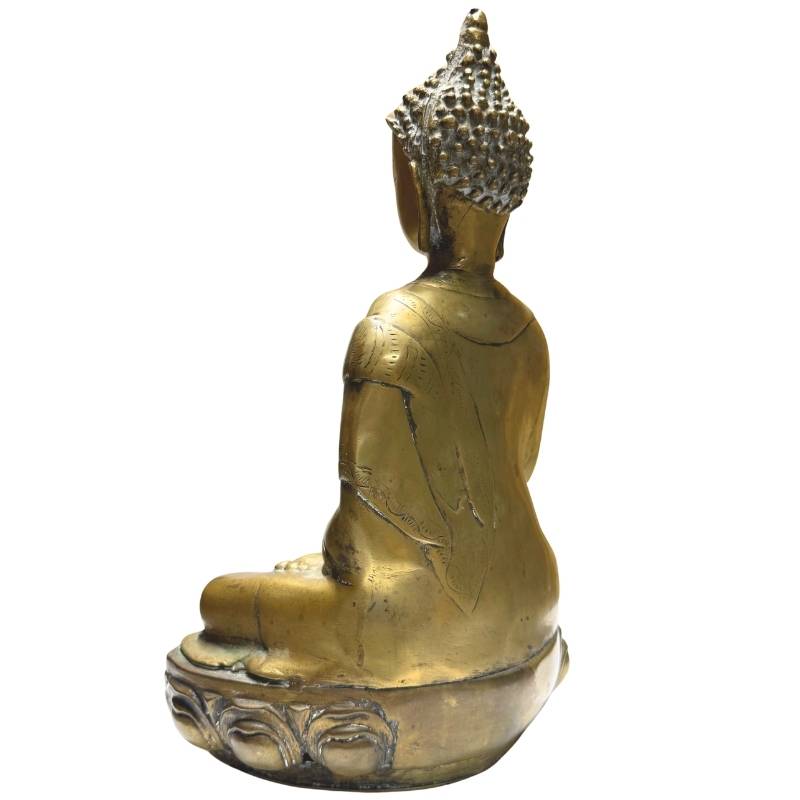 Tibetaans bronzen Boeddhabeeld vervaardigd voor gebruik in een religieuze context