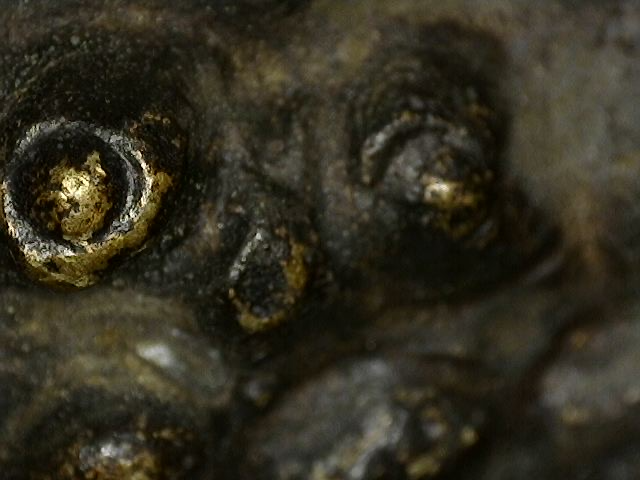 Verfijnd bronzen Boeddhahoofd