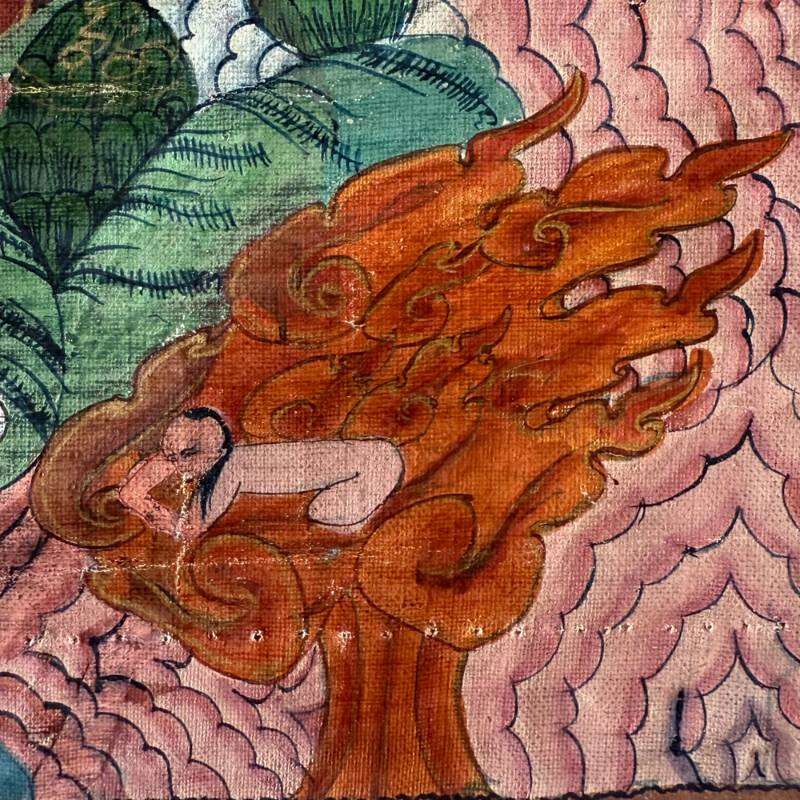 Boeddhistische thangka gebruikt als meditatiebeeld