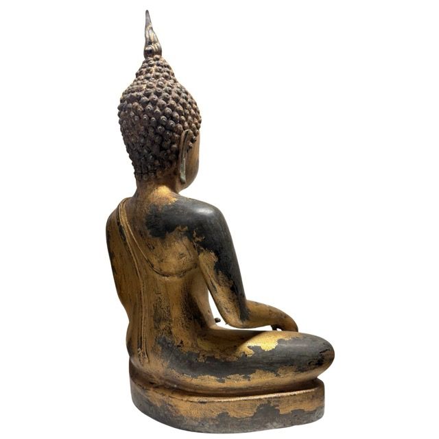 Bronzen Boeddha beeld in klassieke Thaise stijl
