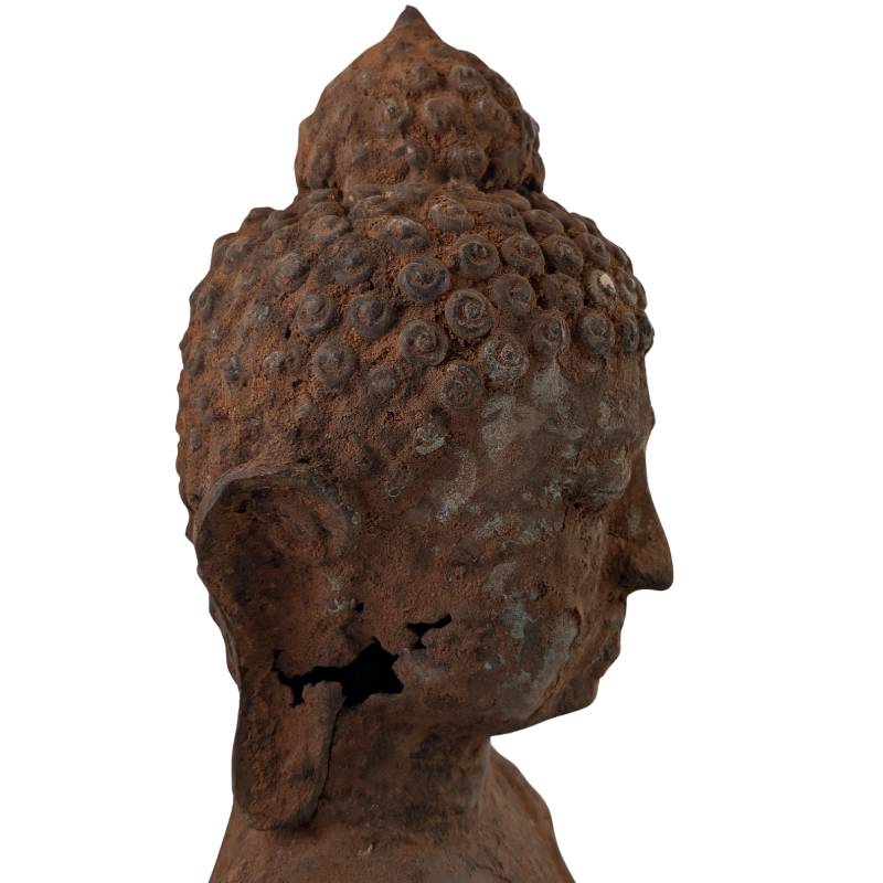 Bronzen Boeddha Birma klassieke stijl antiek meditatie