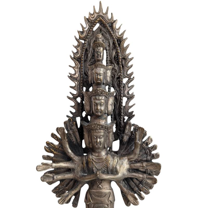 Bronzen Guanyin Avalokiteshvara uit China, Qing-periode