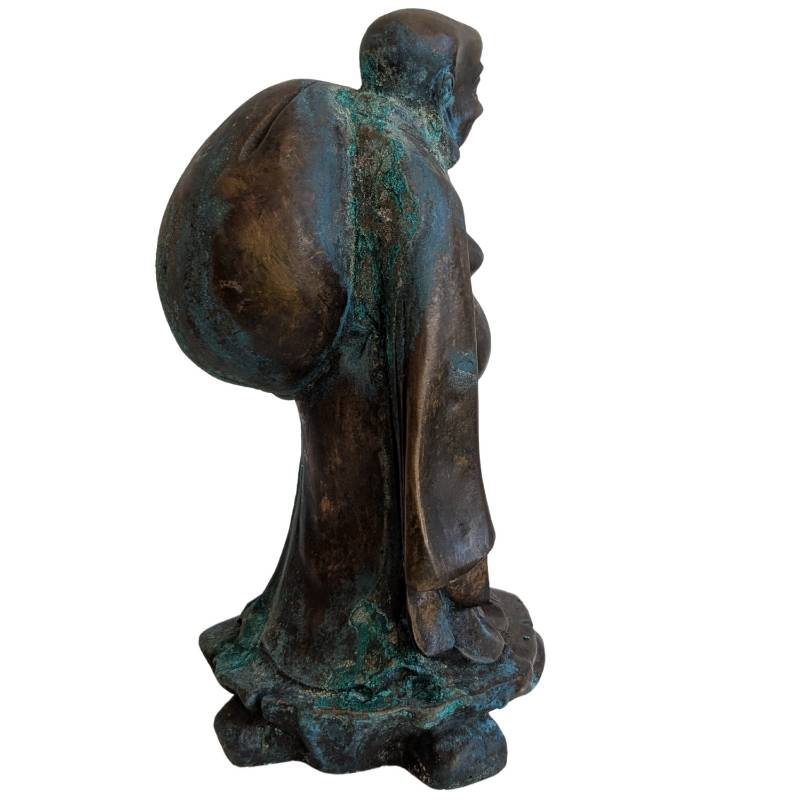 Bronzen Budai tempelbeeld uit China