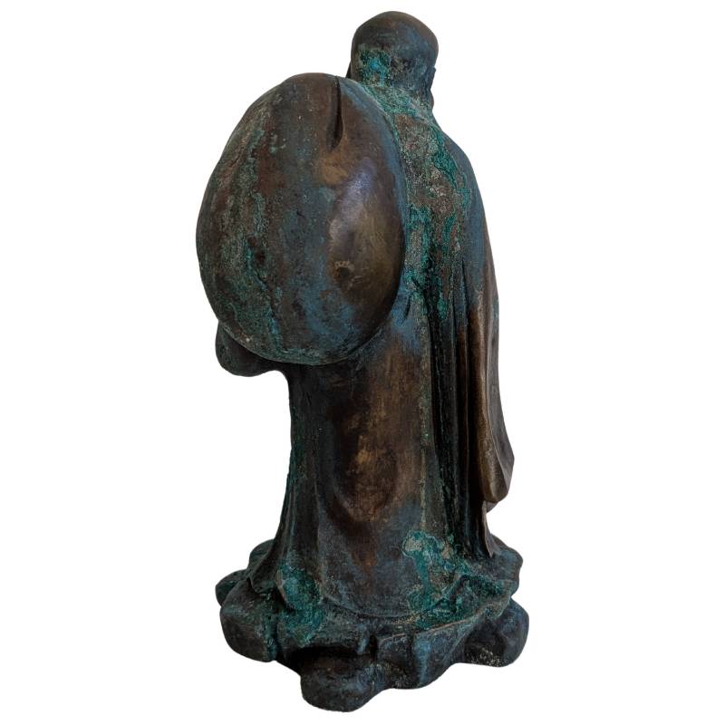 Oud Chinees bronzen Budai beeld