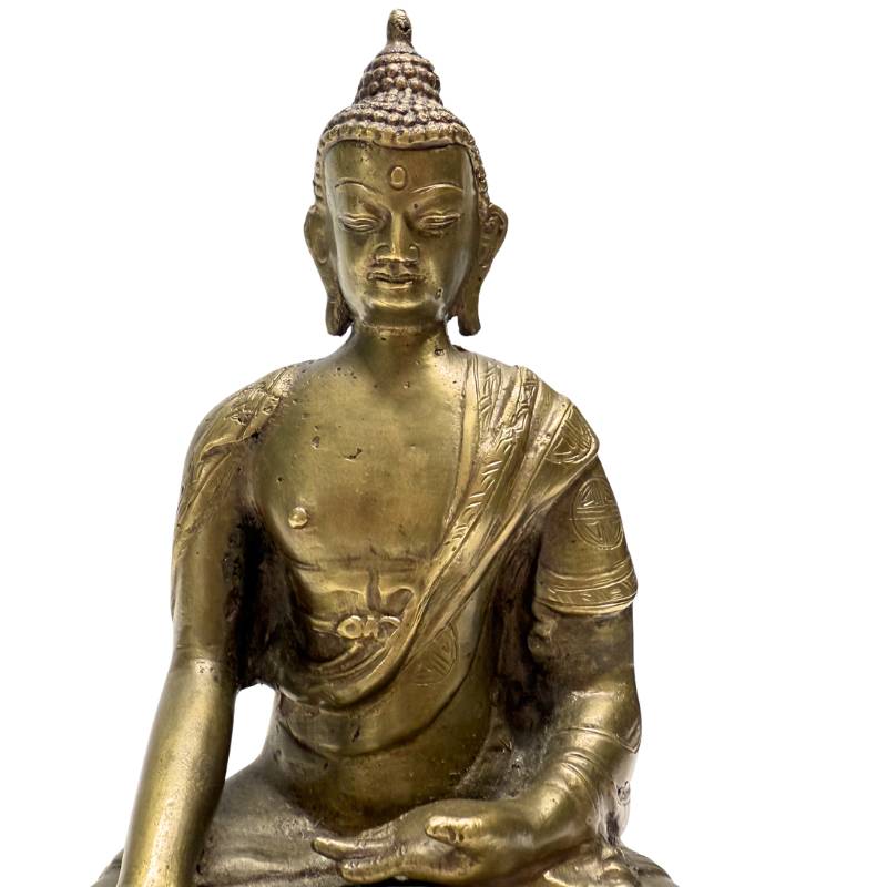 Chinees bronzen Boeddhabeeld met open basis en traditionele giettechniek