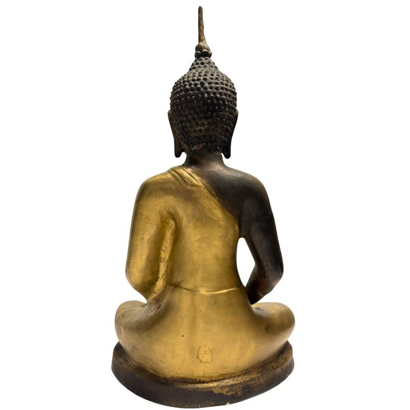 Chinese bronzen Boeddha in dhyana mudra, Yongle revival stijl, tempeluitvoering