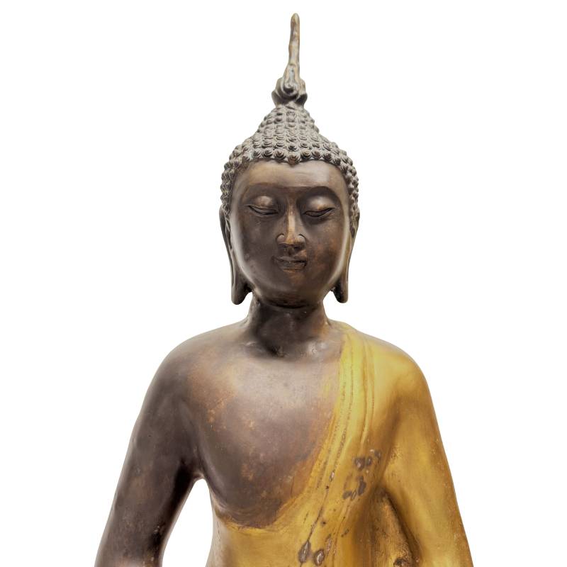 Chinese bronzen zittende Boeddha in dhyana mudra, Yongle revival