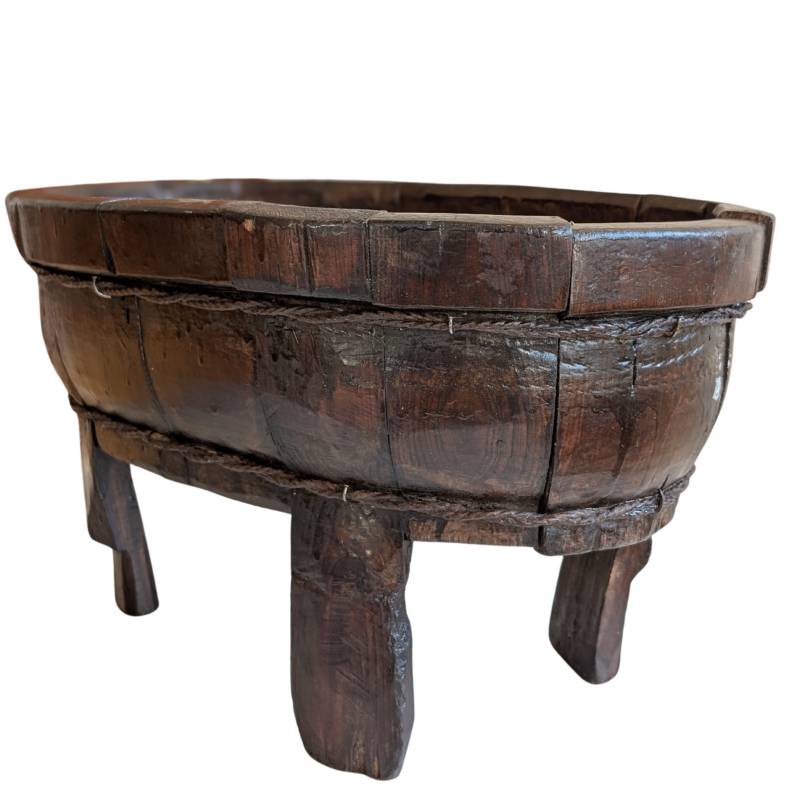 Chinese houten werkkom op poten