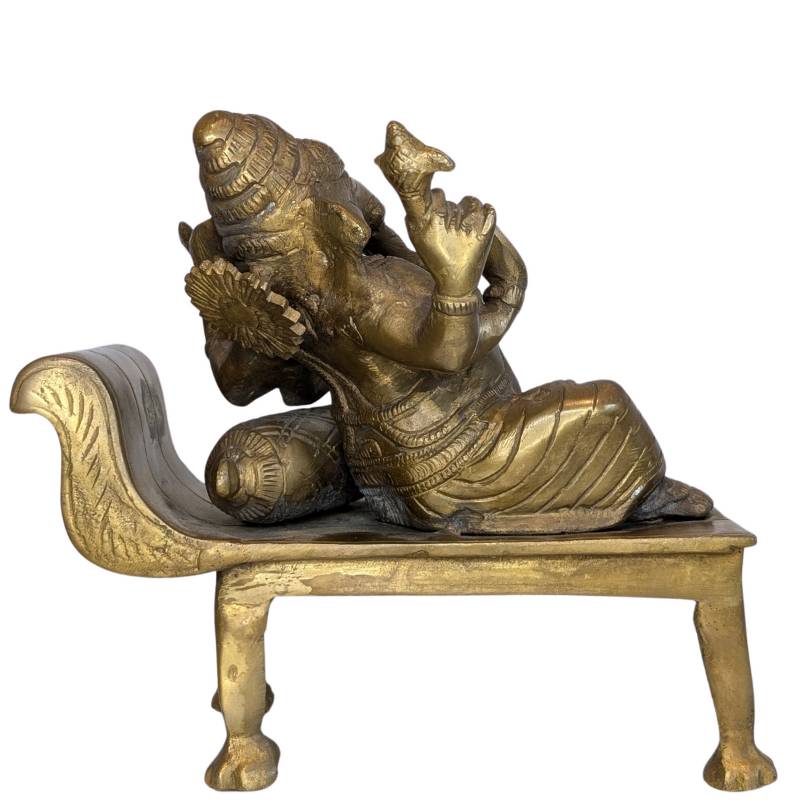 Antiek handgemaakt Ganesha beeld traditionele Himalaya stijl