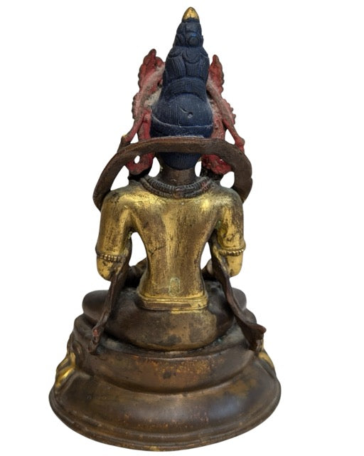 Groene Tara bodhisattva devotiebeeld uit de Himalaya regio