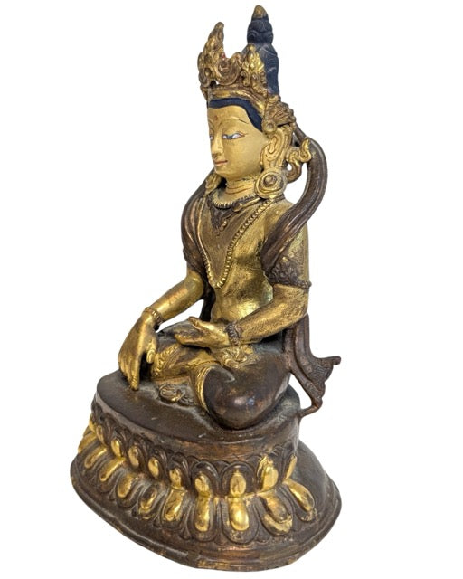 Vajrayana Groene Tara bodhisattva beeld van brons