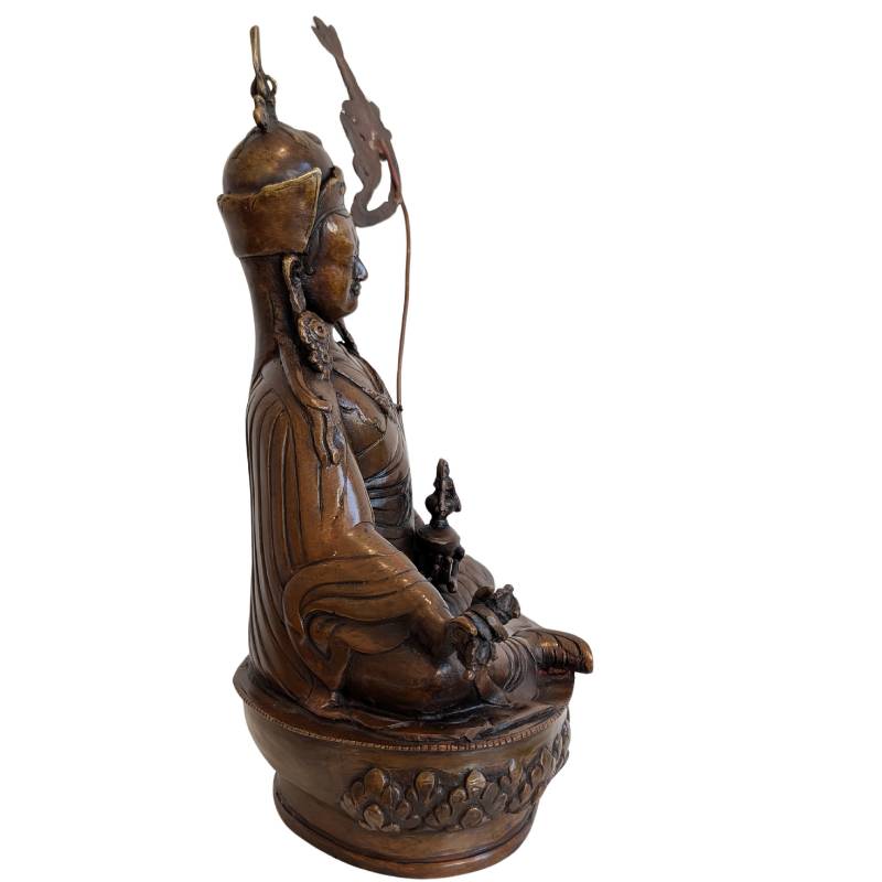 Bronzen Guru Rinpoche Padmasambhava beeld uit Tibet, Vajrayana boeddhisme