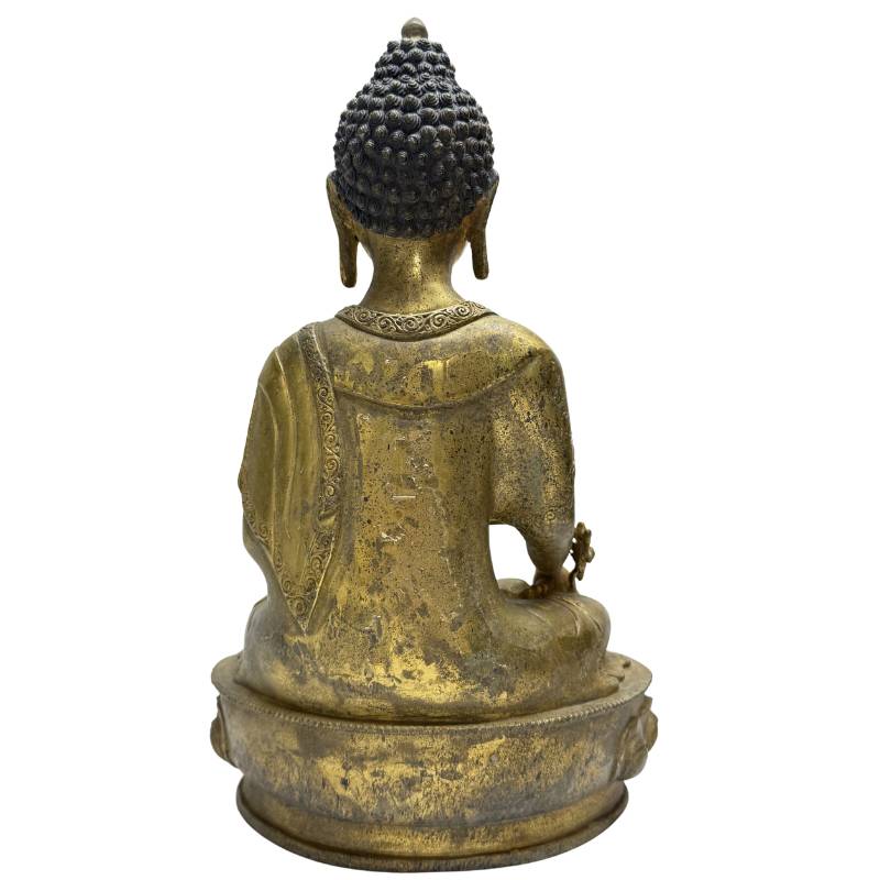 Himalaya vuurverguld Boeddhabeeld van 33,5 cm hoog