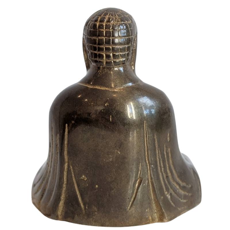 Japanse bronzen Boeddha zittend in meditatiehouding, Japan