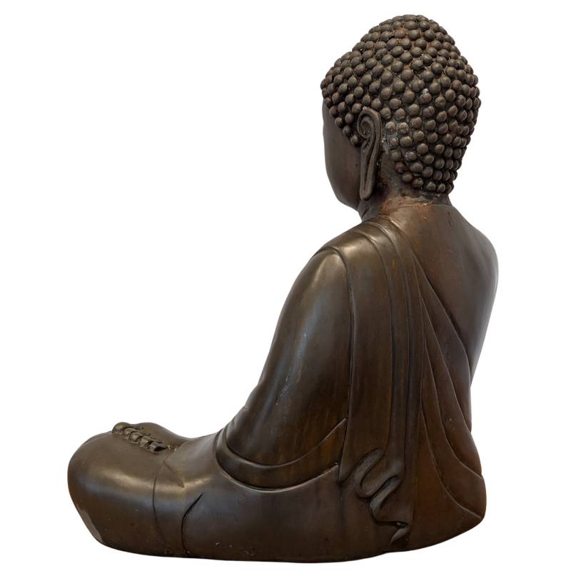 Japanse XL bronzen zittende Boeddha in Kamakura stijl