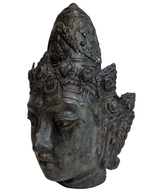 Klassiek Bodhisattva hoofd van brons