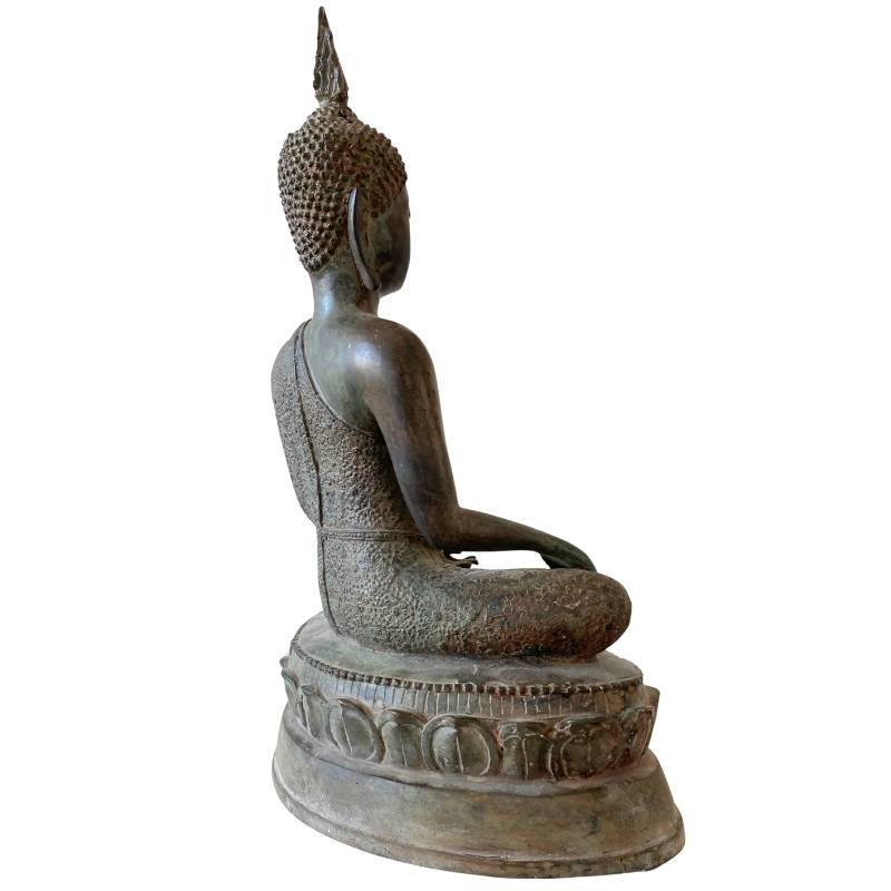 Klassiek Thais boeddhabeeld in brons