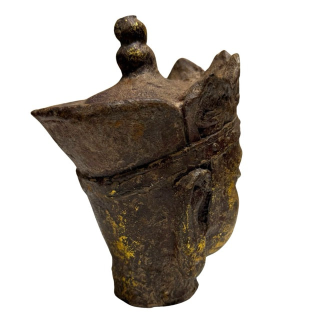 Paar boeddhistische hoofden van Ksitigarbha Dizang Pusa, China 18e–19e eeuw