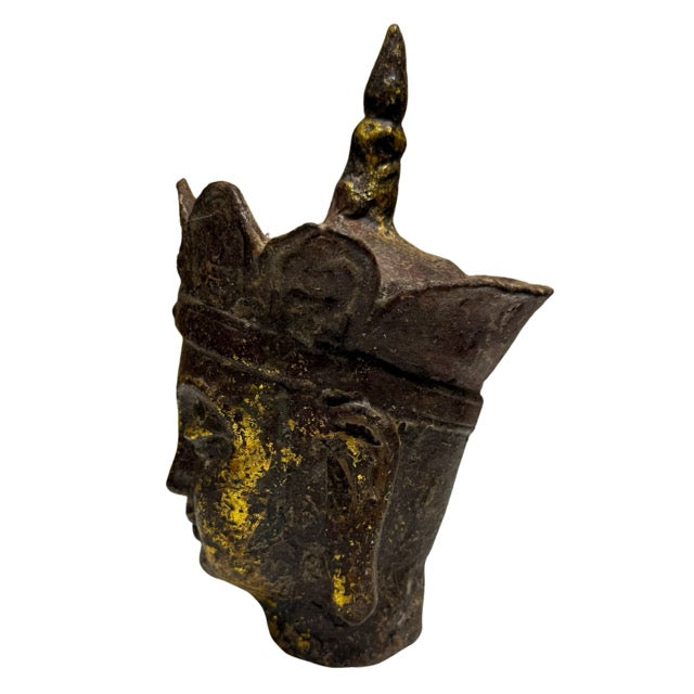 Set van twee Ksitigarbha Dizang Pusa hoofden, Chinees boeddhistisch erfgoed 18e–19e eeuw