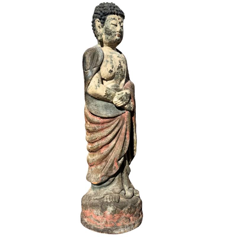 Houten beeld van Kwan Yin bodhisattva
