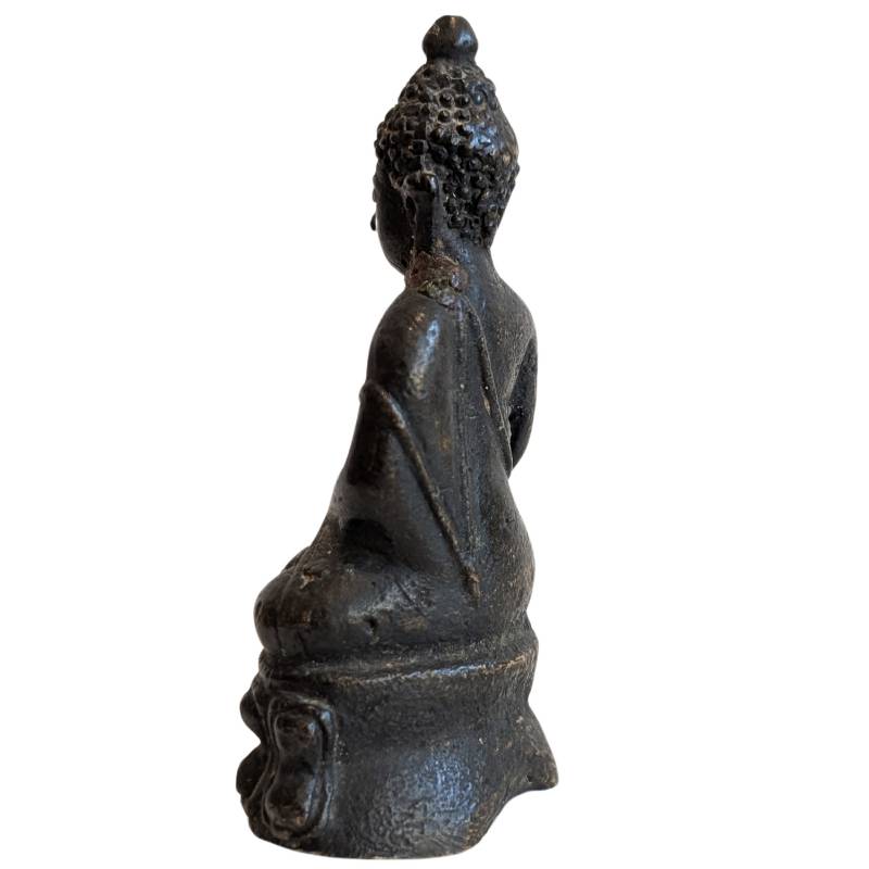 Mahayana devotioneel reisbeeld van brons